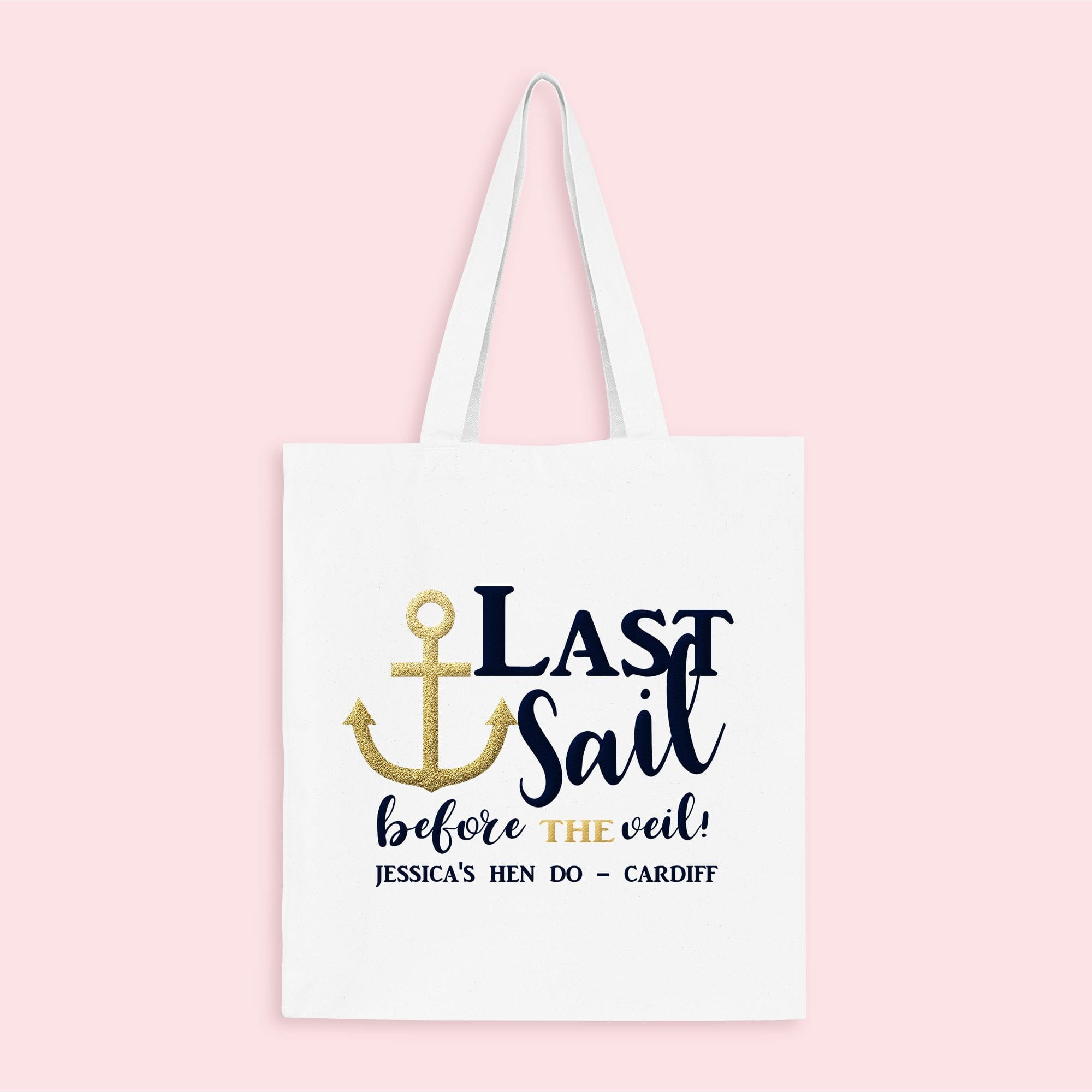 Last Sail Personalised Hen Party Tote Bags