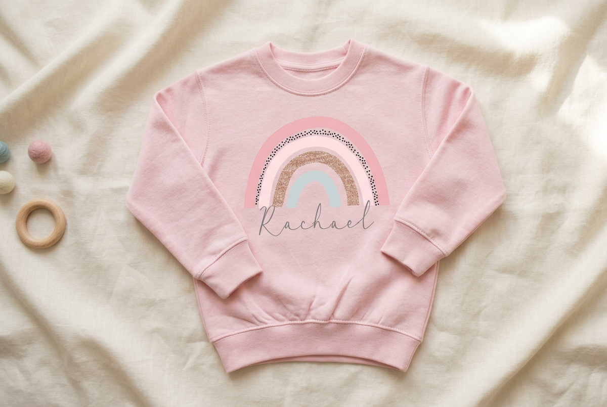 Kids Clothing personalised rainbow hero