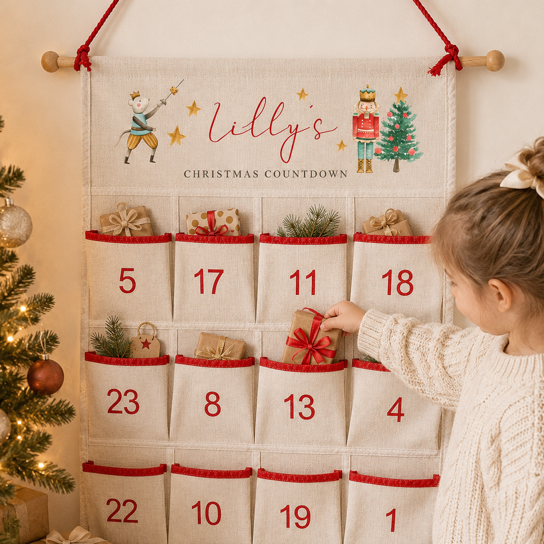Personalised Christmas Nutcracker Advent Calendar, Soldier Christmas Countdown, Kids Advent Calendars, Family Advent Calendar, Christmas