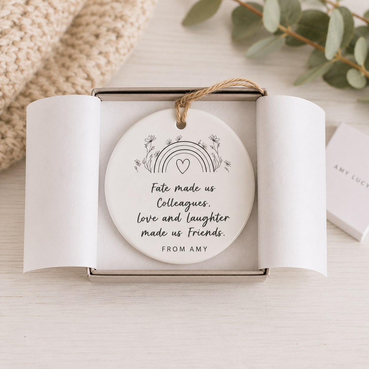 Personalised Colleague Gift, Work Colleague Gift, Leaving Gift, Friend Gift, Retirement Gift, Friend Ornament,