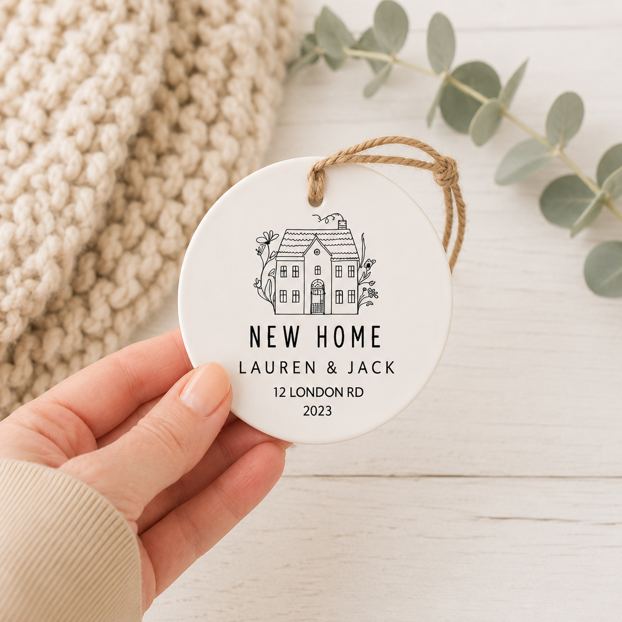 Personalised New Home Gift, Housewarming Gift, Housewarming Couple Gift, New Home Present, Custom New Home Ornament, Home Gifts, Moving
