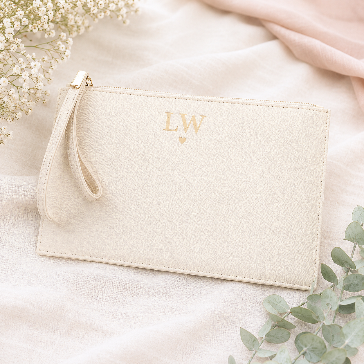Personalised Bridesmaid Clutch Bag