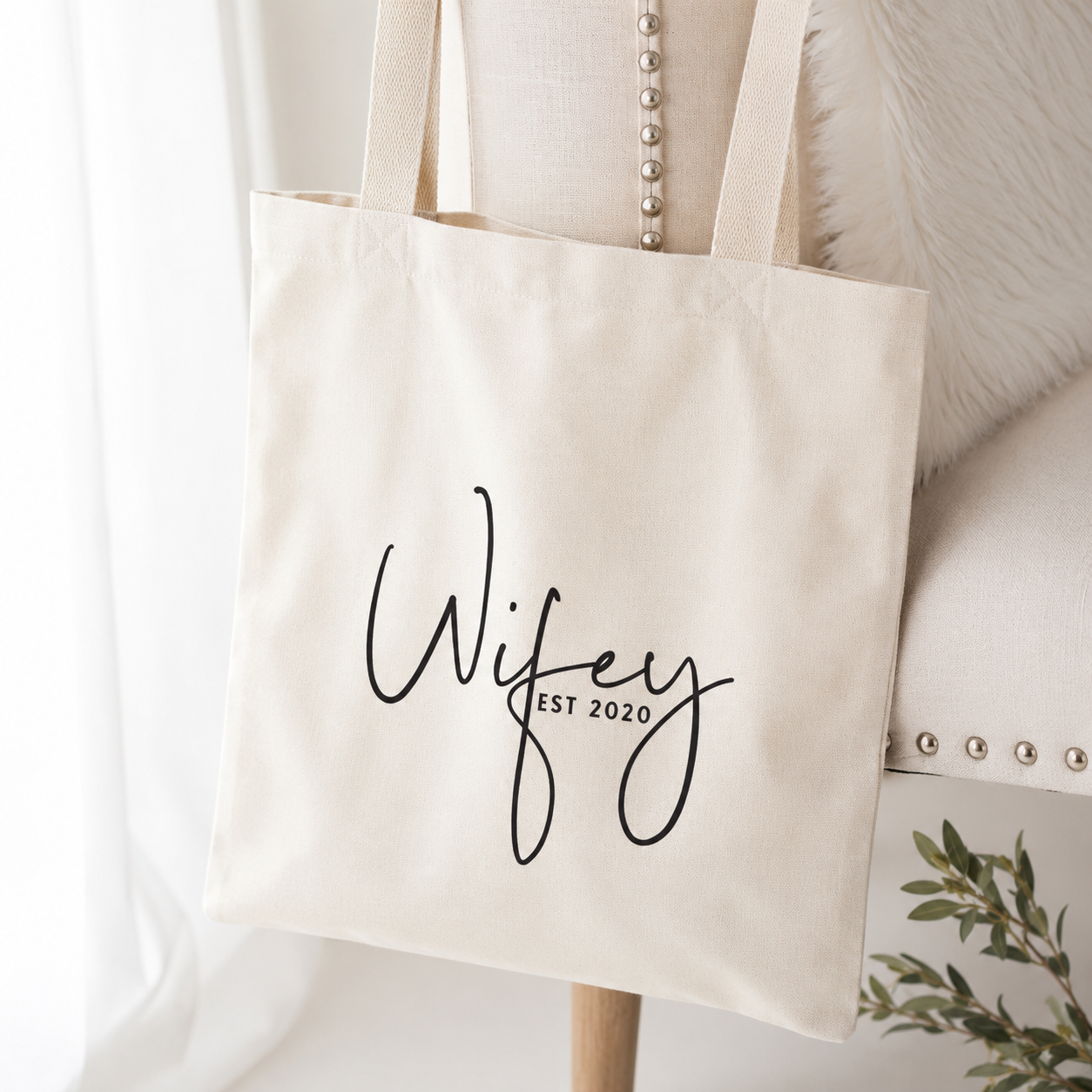 Personalised Wifey Bag, Hubby Bag, Honeymoon Wifey Bag, Honeymoon Tote Bags, Honeymoon Bag, Wifey Bag, Wifey Tote Bag, New Wife Bag, Hubby