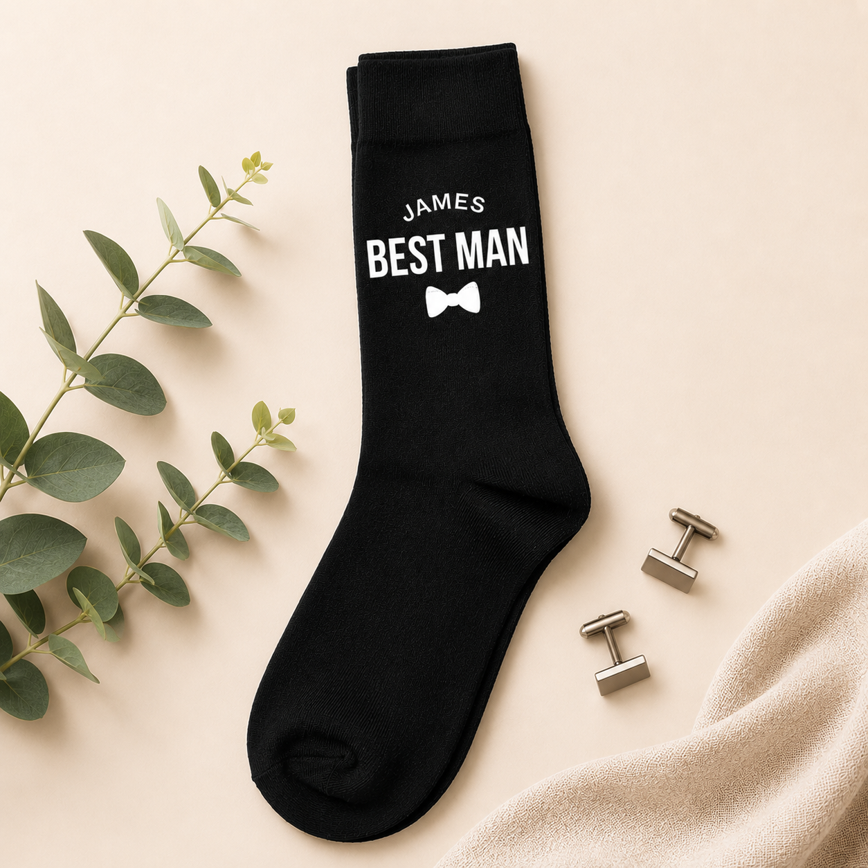 Personalised Groom Socks, Groomsman Socks, Best Man Socks, Men's Wedding Socks, Groom Gift, Groom Attire, Groomsman Underwear, Usher Socks,