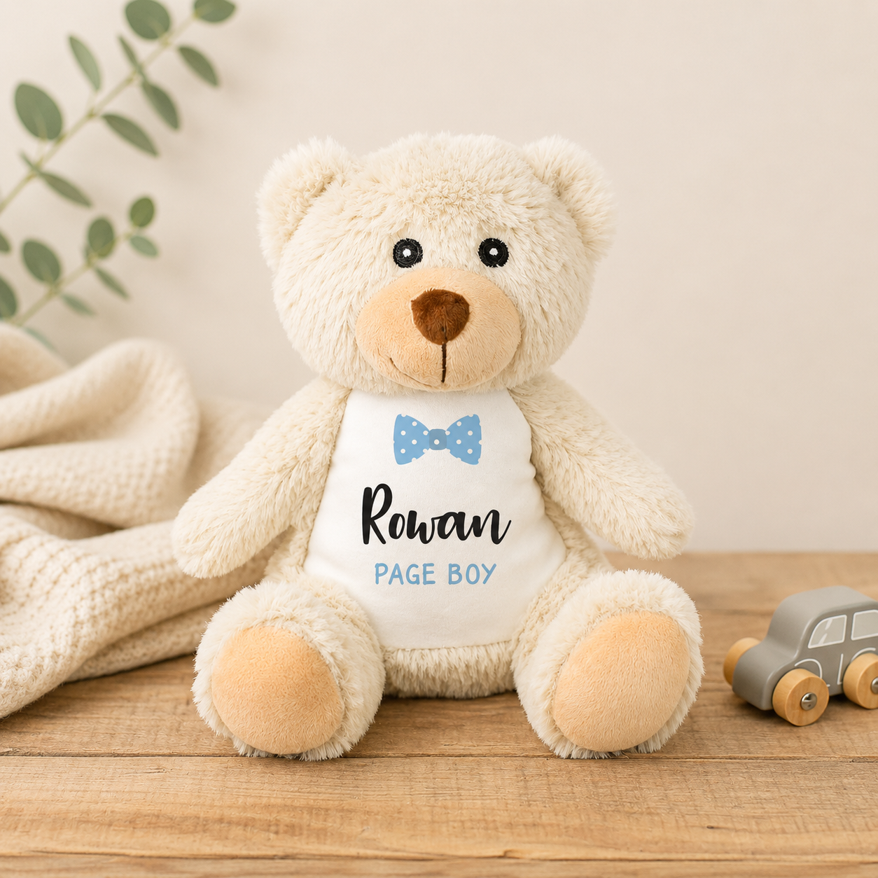 Personalised Page Boy Teddy, Page Boy Gift, Child Page Boy Teddy, Wedding Page Boy Thank You Gift, Wedding Gift, Page Boy Gifts,