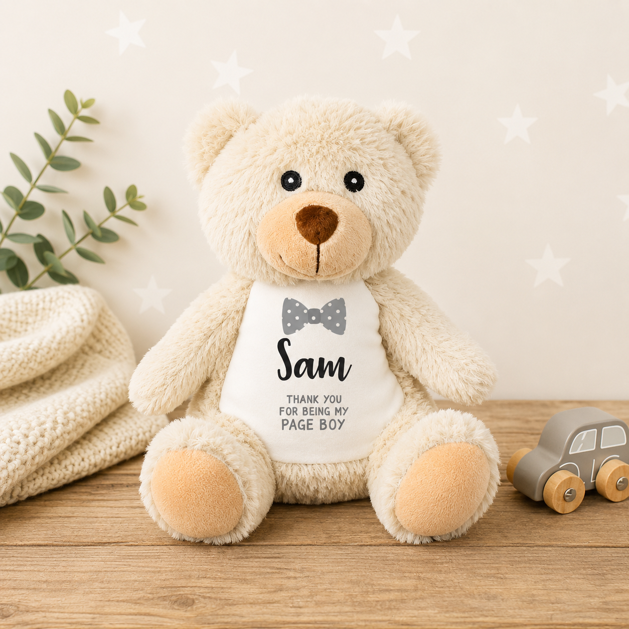 Personalised Page Boy Teddy, Page Boy Gift, Child Page Boy Teddy, Wedding Page Boy Thank You Gift, Wedding Gift, Page Boy Gifts,
