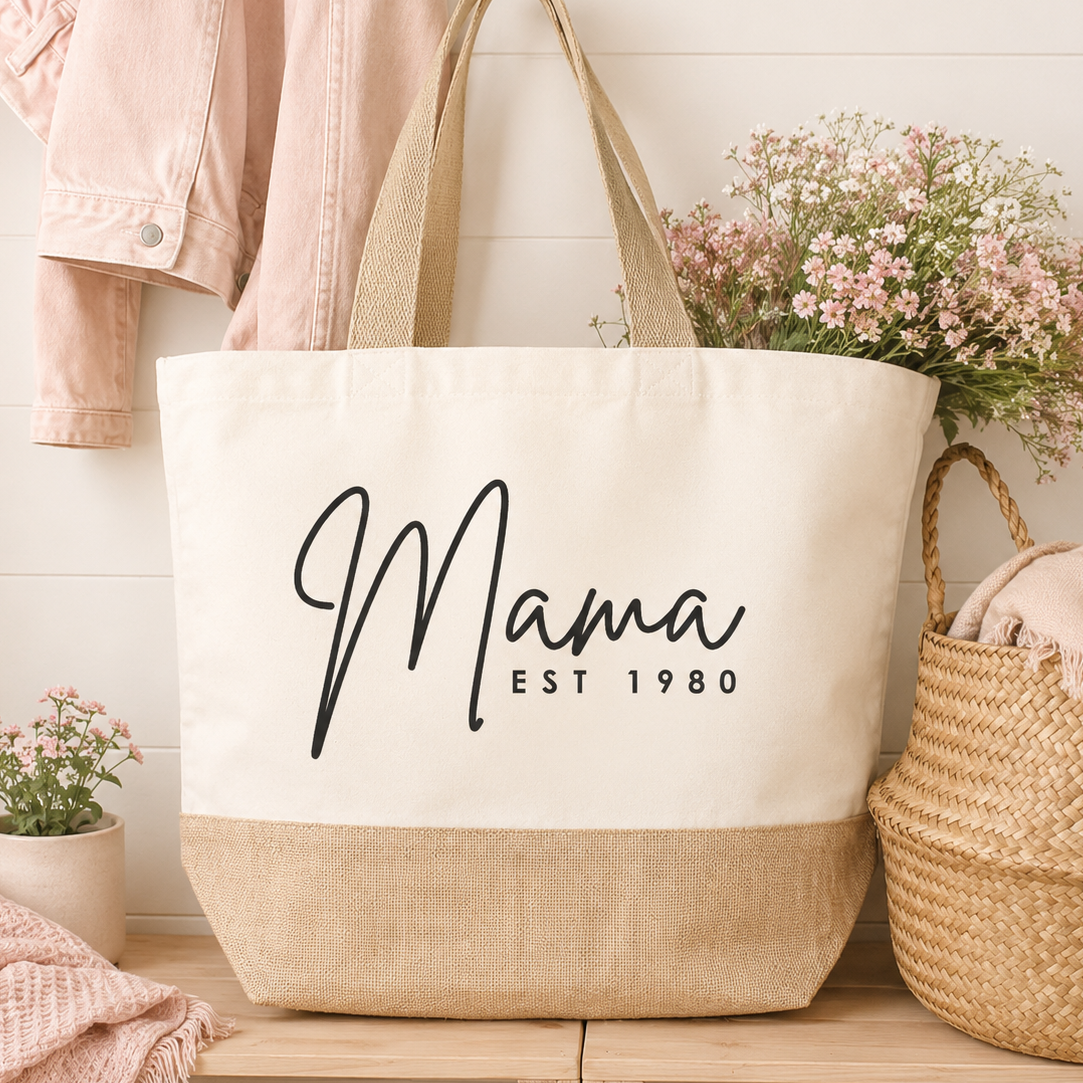 Personalised Mum Bag, New Mum Bag, Mother's Day Tote Bag, Personalised Mum Shopping Bag, Mother's Day Gift, Mama Tote Bag, Shopper Bag