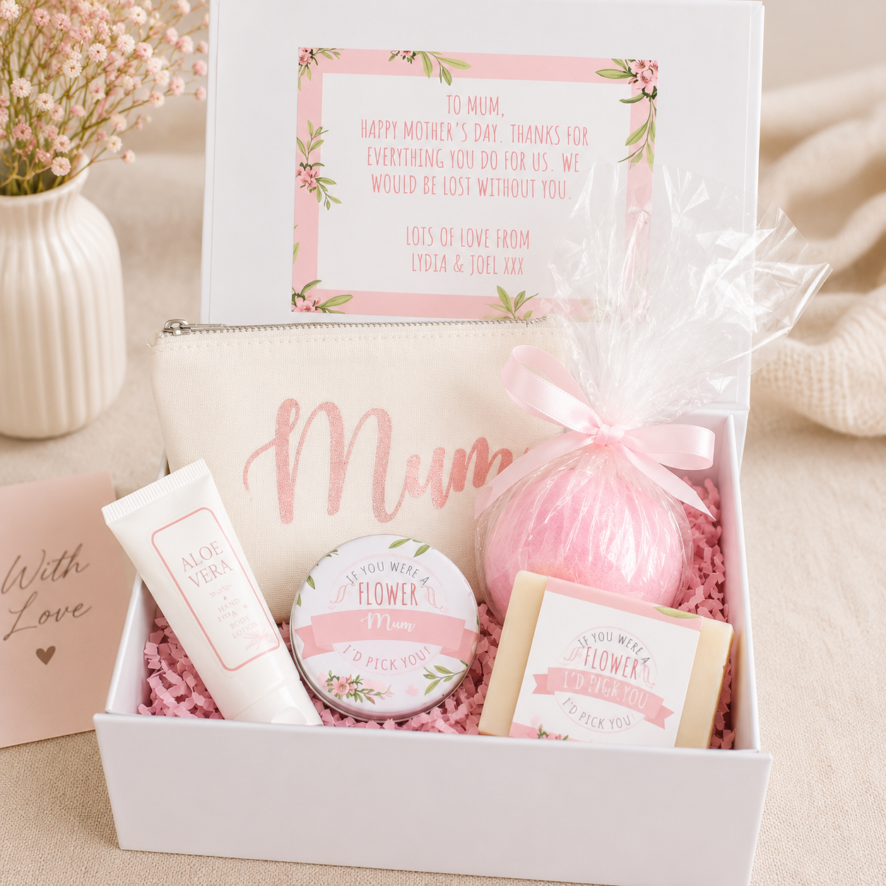 Personalised Mother's Day Gift Box, Mother's Day Spa Gift Box, Mothers Day Gift Set, Mothers Day Hamper, Gift for Mum, Mothers Day Treat Box