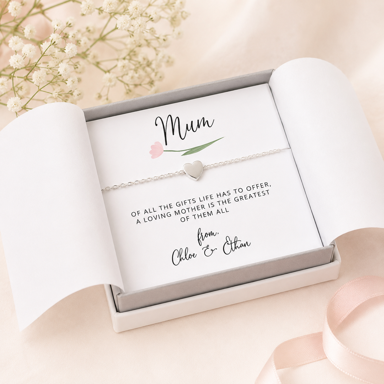 Personalised Mother's Day Necklace, Mum Necklace, Custom Message, Necklace Gift, Mum Necklace Gift, Meaningful Gift, Mum from Child