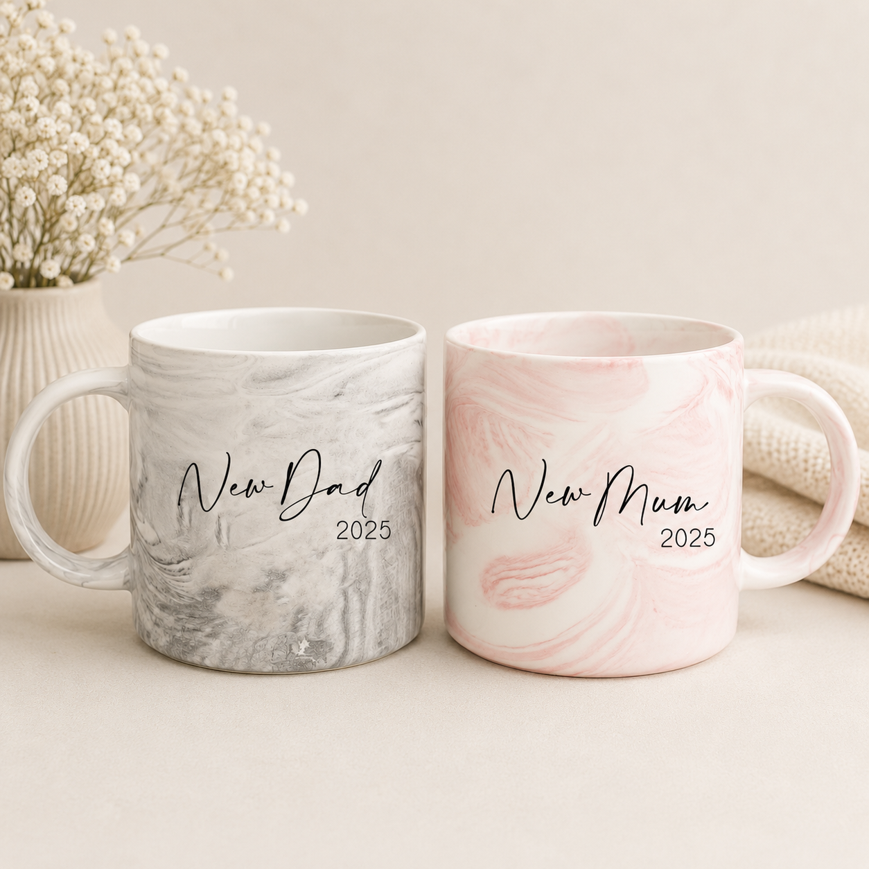 Personalised New Parents Mug, New Parent Gift, New Mummy Gift, New Daddy Gift, New Baby Gift Set, New Baby Announcement Gift, Custom Mugs