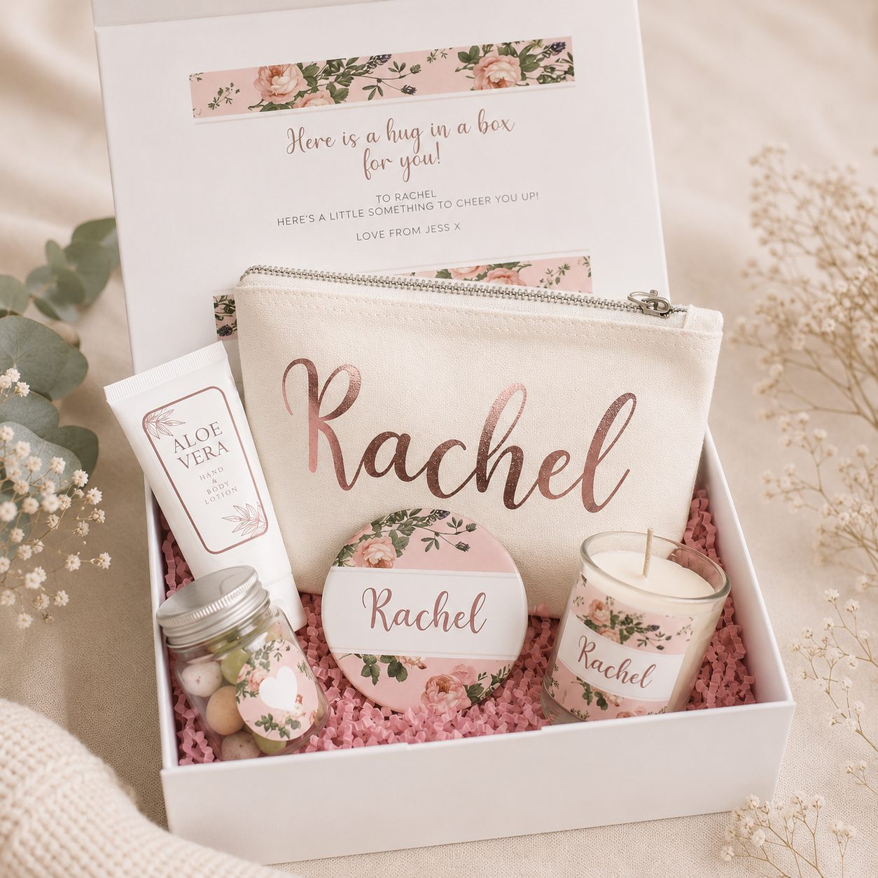 Happy Birthday Gift Box Filled, Rose Gold Best Friend Gift Box, Beauty Filled Gift Boxes, Spa Kits Box, Happy Birthday Gift, Boxed Gifts,