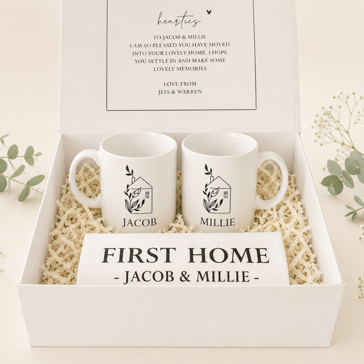 Personalised New Home Gift Box, Housewarming Hamper, Housewarming Gifts, New Home Present, Custom New Home, Home Gifts, Moving Home,Gift Set