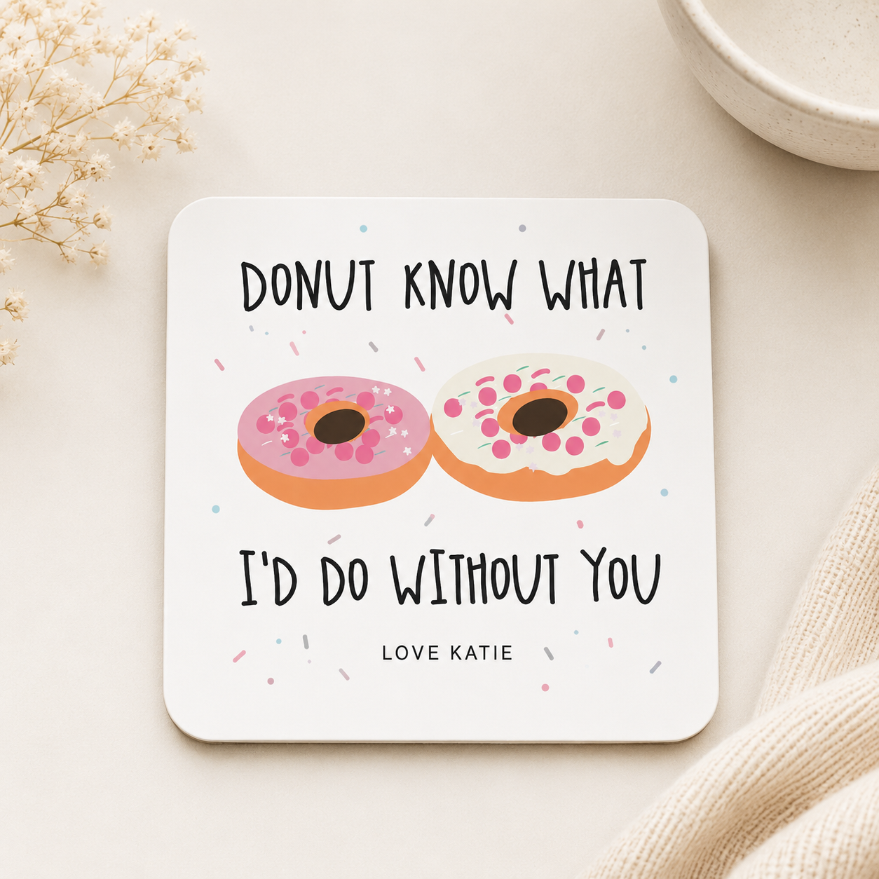 Personalised Donut Gift, Positivity Gift, Valentines Gift, Couple Gift, Friendship Gift, Best Friend Gift, Thank You Gift, Appreciation