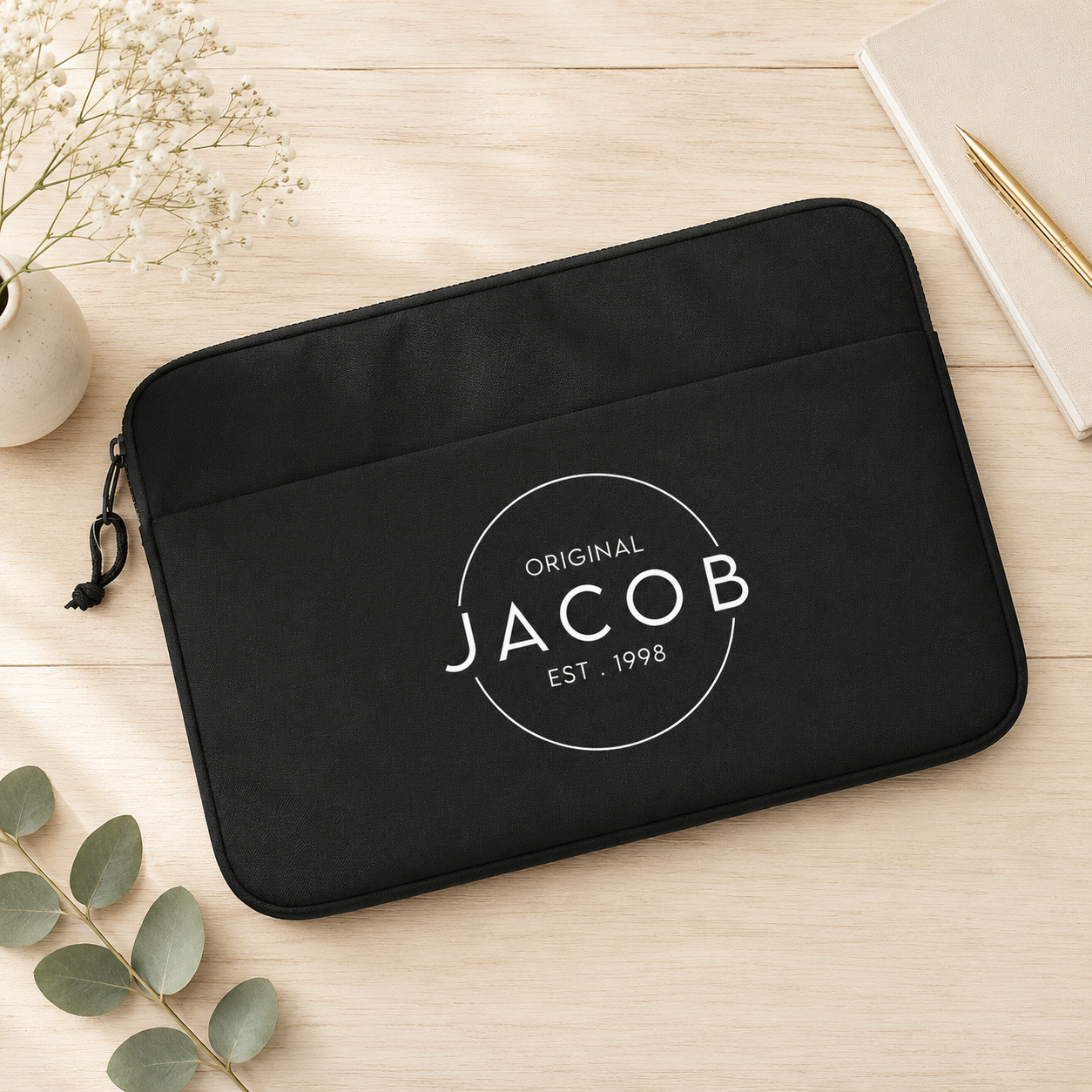 Personalised Laptop Bag 13inch or 15inch Uni Bag, Custom Laptop Case, Name Tablet Bag, Name Laptop Case, Personalised Document Bag, Laptop Case