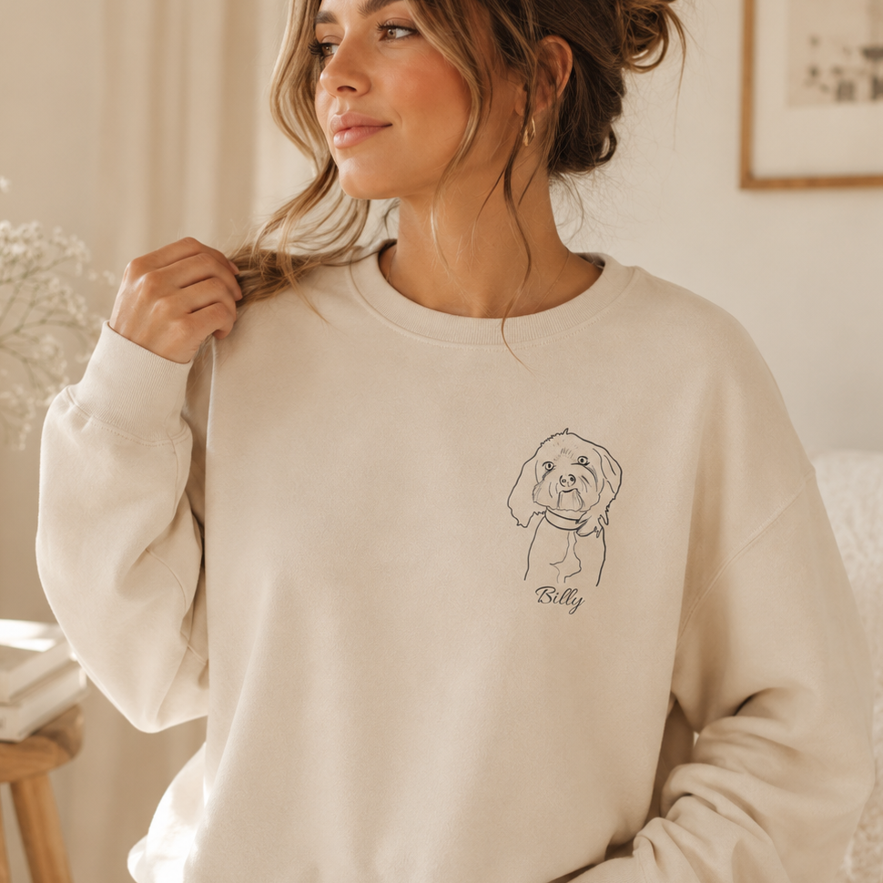 Personalised Pet Portrait Sweatshirt