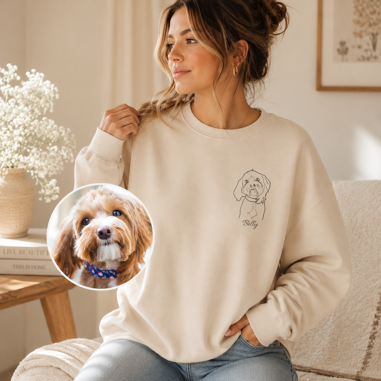 Personalised Pet Portrait Sweatshirt