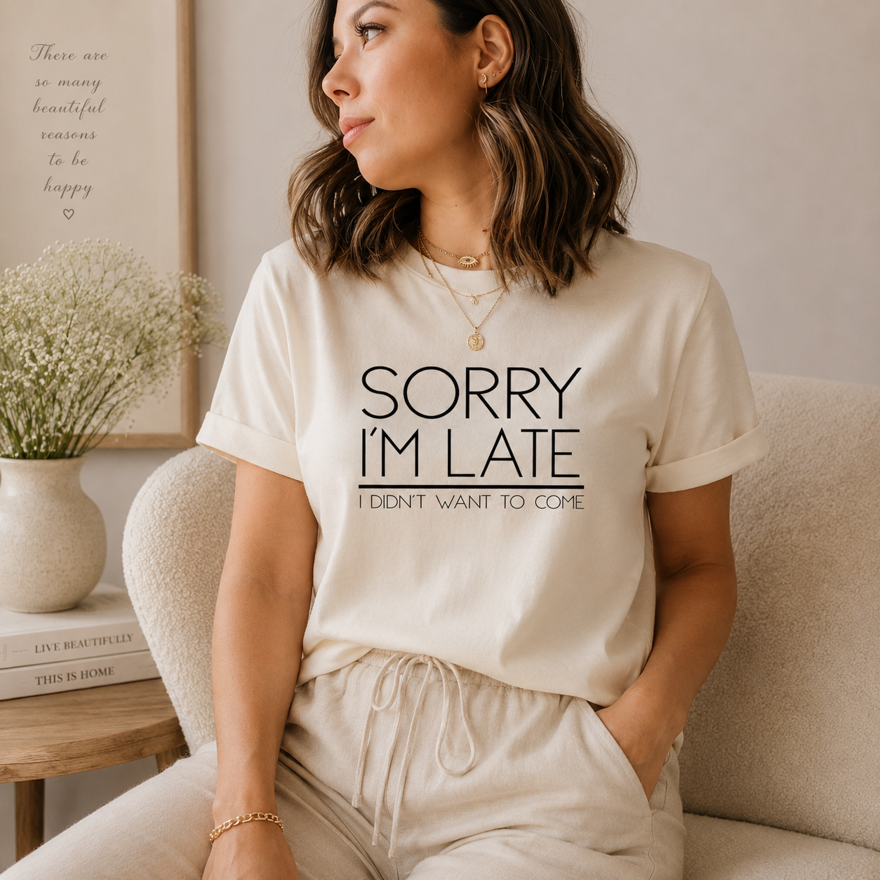 Funny Late Slogan T-shirt, Late Fun T-shirts, Casual Ladies T-shirt, Slogan Girls Tops, Women's Slogan Top, Teenager Tops, Fashion Top, Late
