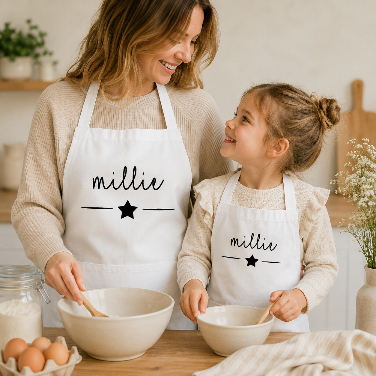 Personalised Apron, Baking Gift, Apron Cooking Gift, Gift for Her, New Home Gift, Chef Gifts, Custom Name Apron, Apron, Gift For Her