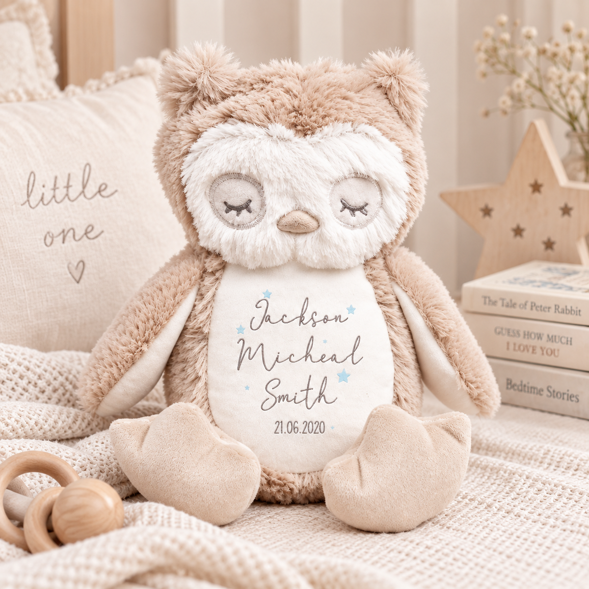 Personalised Baby Owl Soft Toy