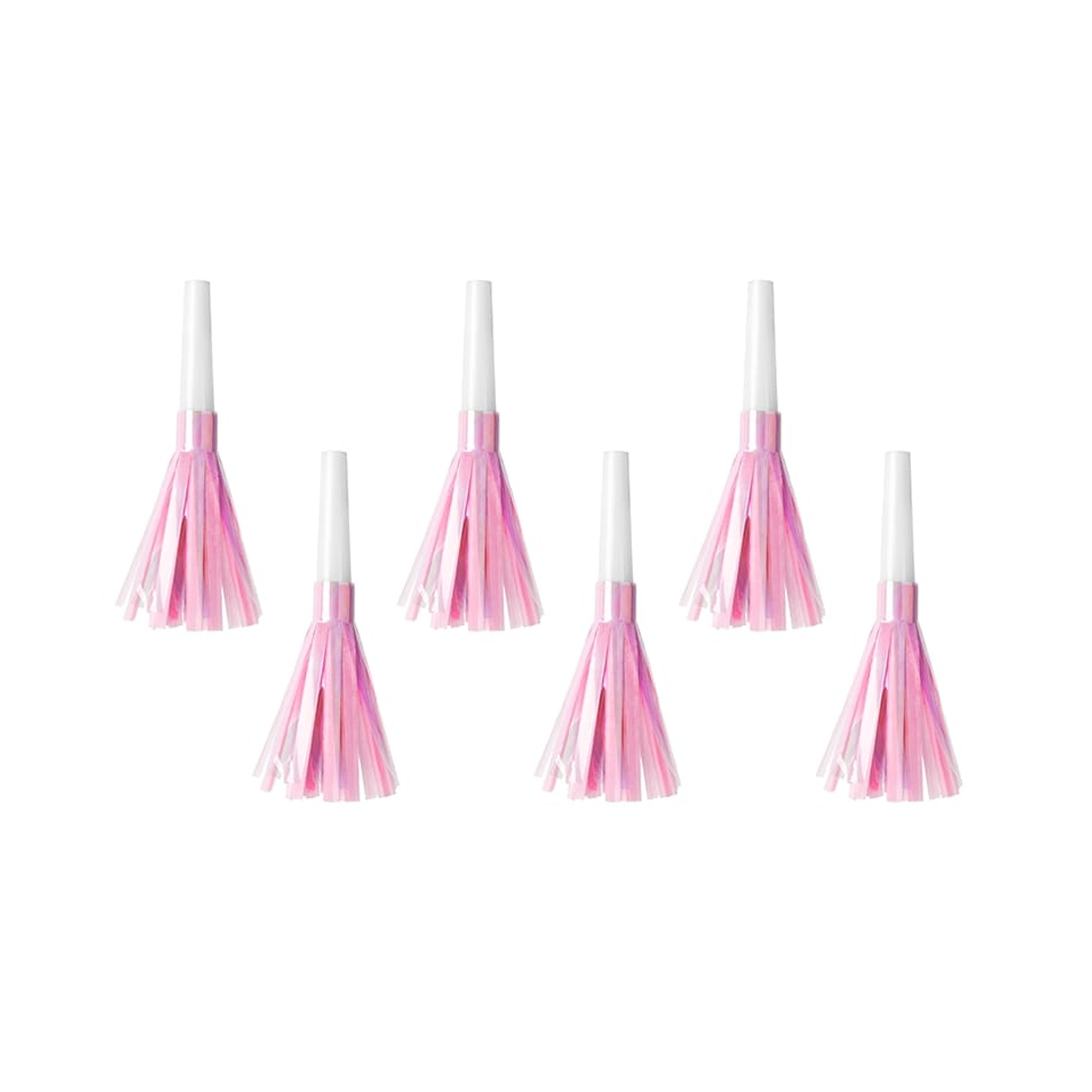 Party Horns Light Pink Pack of 6