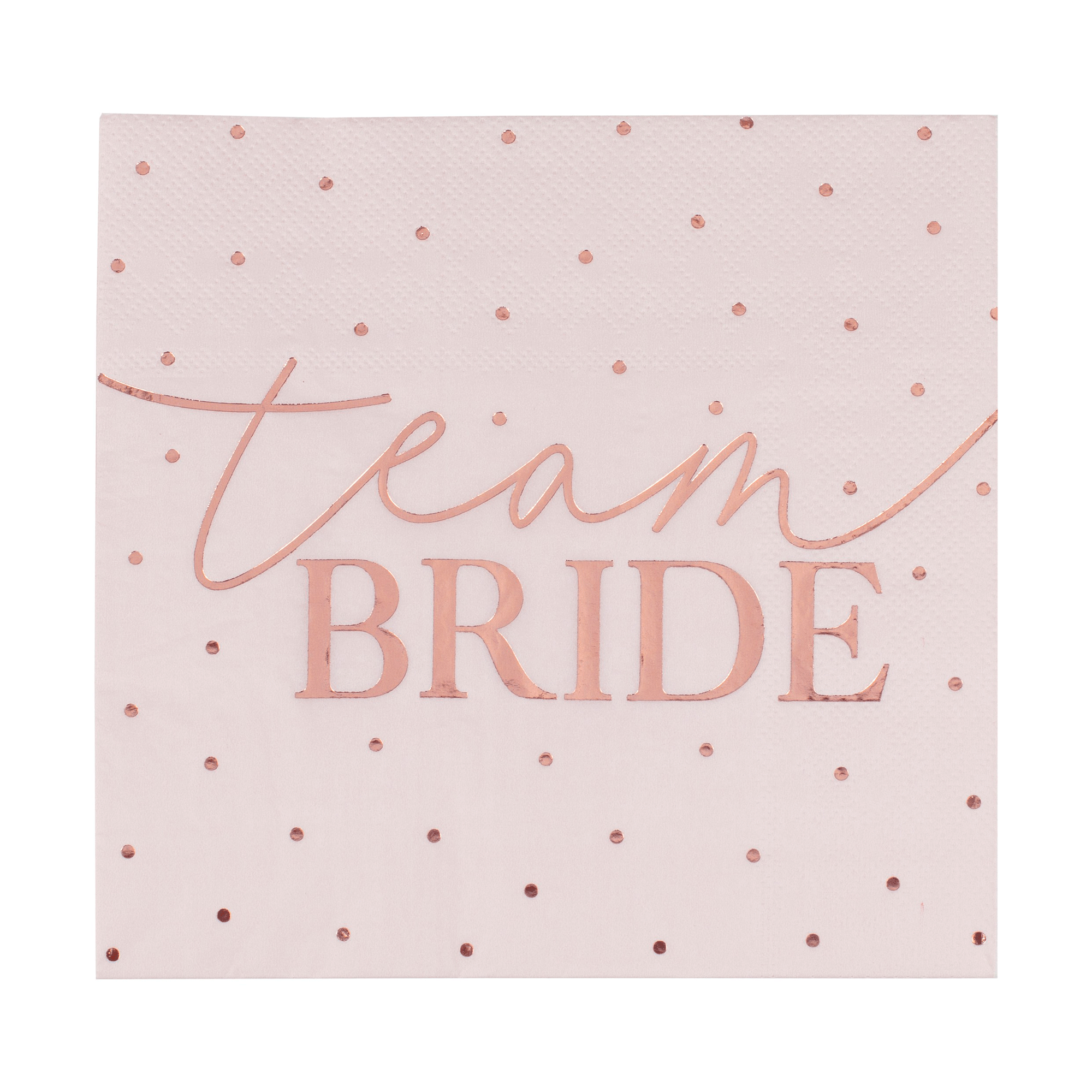 Rose Gold Foiled Hen Party Napkins