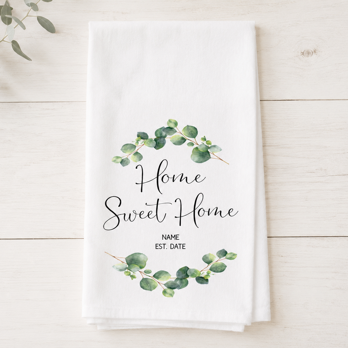 Personalised New Home Tea Towel, Housewarming Gift, Home Sweet Home Printed Tea Towel, New Home Present, Custom New Home, Home Gifts, Moving