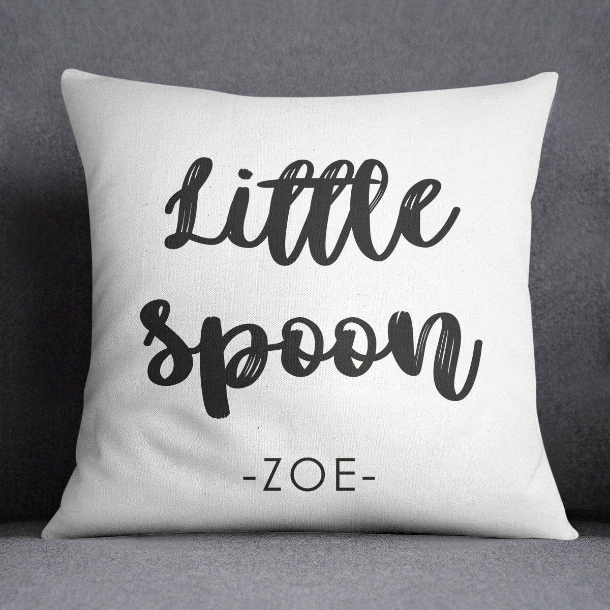 Big Spoon Little Spoon Cushions, Personalised Valentines Day Gift, Couples Cushion Set, Valentines Gift for Her, Custom Cushion, Couple Gift - Amy Lucy