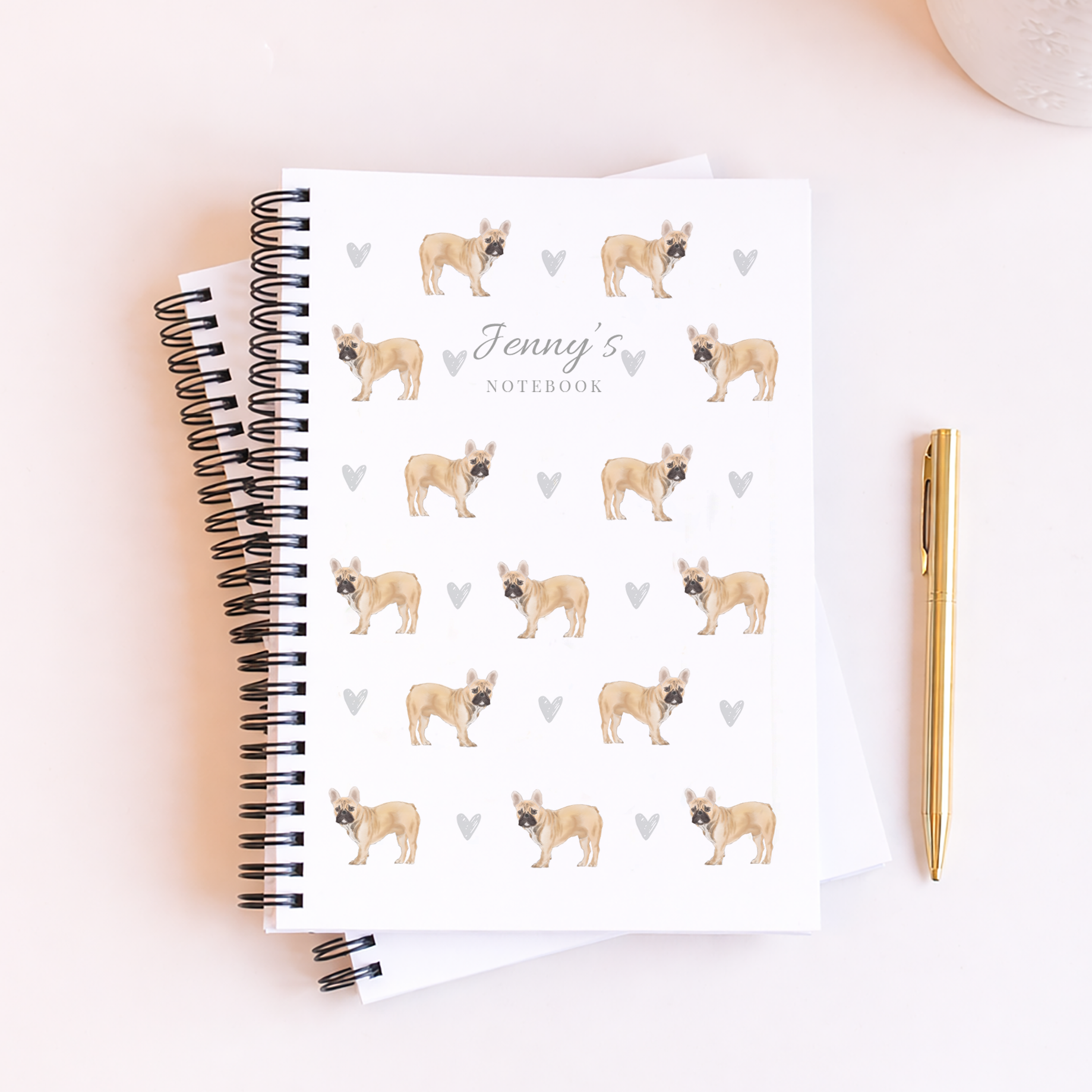 Personalised French Bulldog Notebook