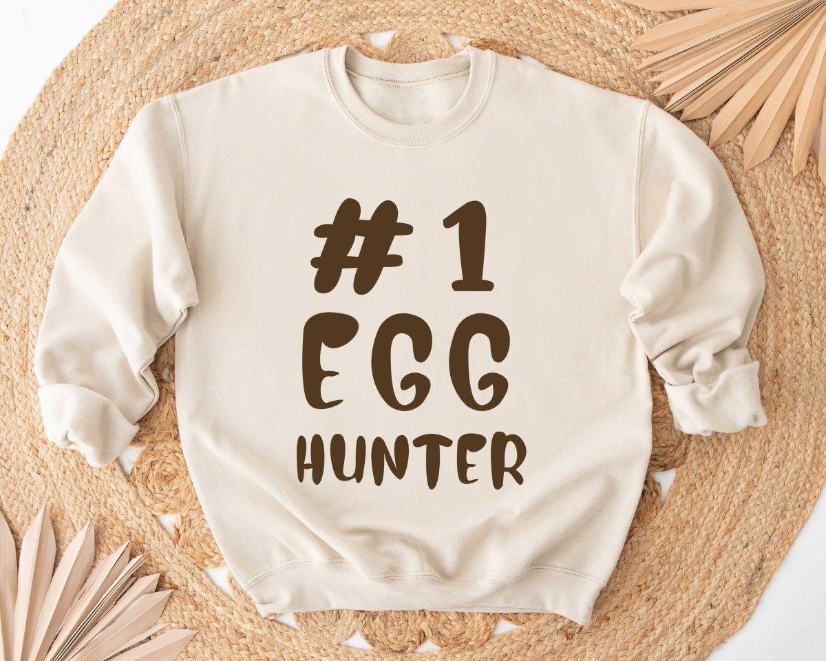 Childs Egg Hunter Sweater, Kids Easter Sweater, Child Easter Sweater, Easter Clothing, Kids Easter Clothing, Egg Hunter Jumper - Amy Lucy