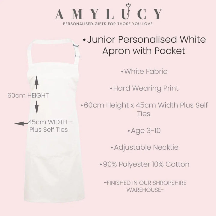 Custom Apron, Your words Apron, Company Apron, Custom Apron, Any Text Apron, Personalised Your Name Apron, Your Logo, Your Chosen Text Apron - Amy Lucy