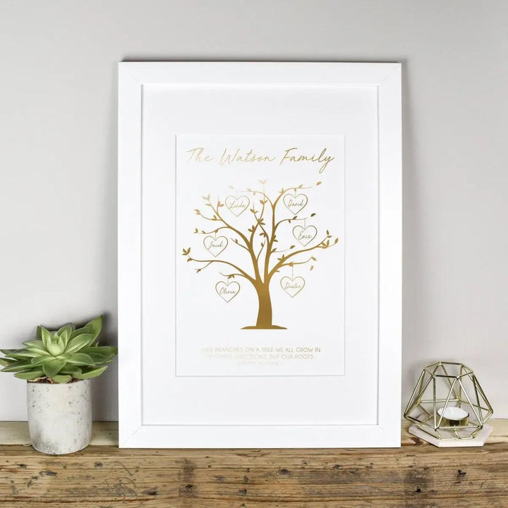 Custom Family Tree Print, Personalised Our Family Print, Family Name Print, Mother&#39;s Day Gift, Personalised Family Tree, Nan Gift, Mum Gift - Amy Lucy