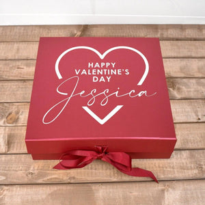 Custom Valentine&#39;s Gift Box, Valentines Gift For Her, Valentine&#39;s Gift Box Ideas, Custom Gift Box, Gift for Girlfriend, Heart Valentine Gift - Amy Lucy