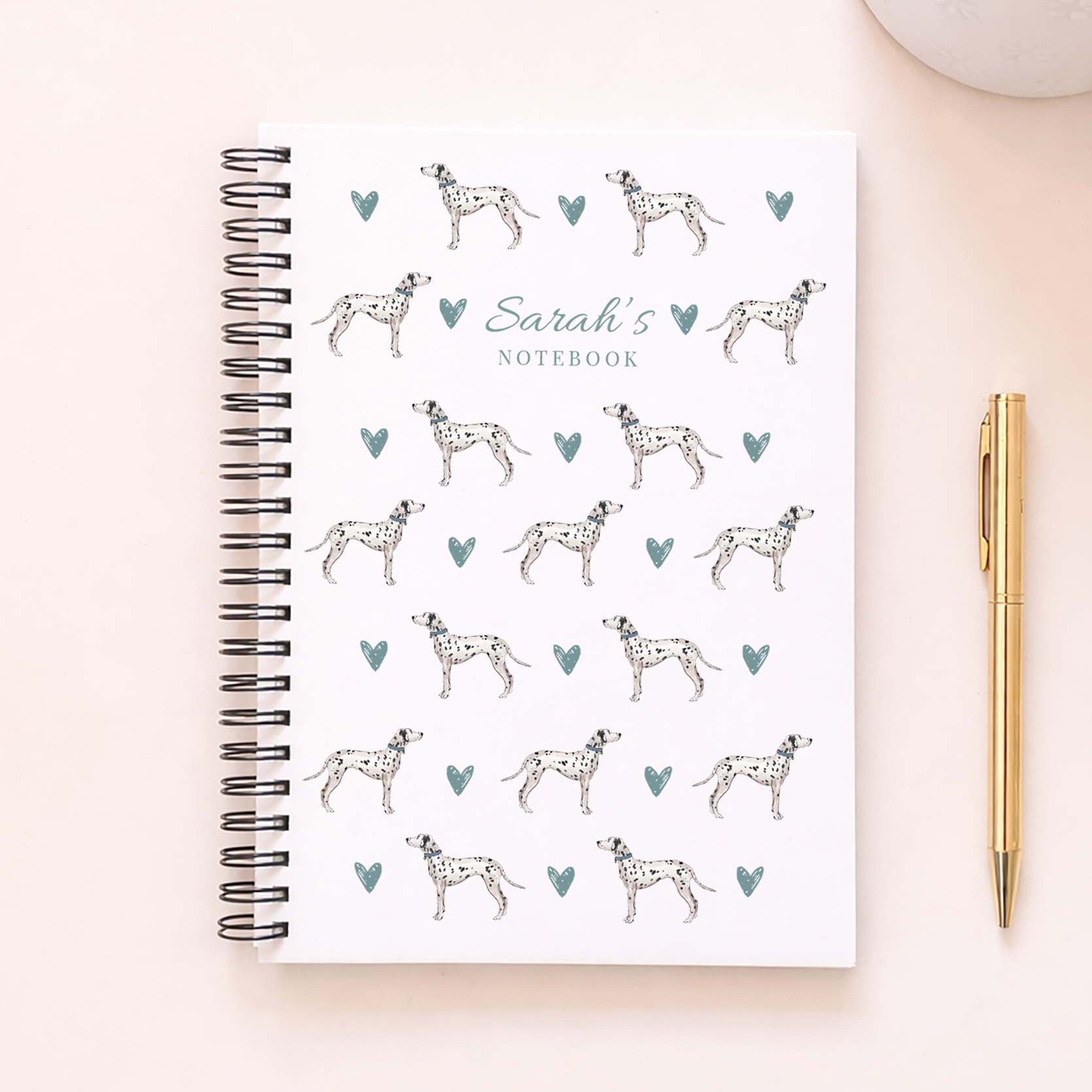 Personalised Dalmatian Notebook