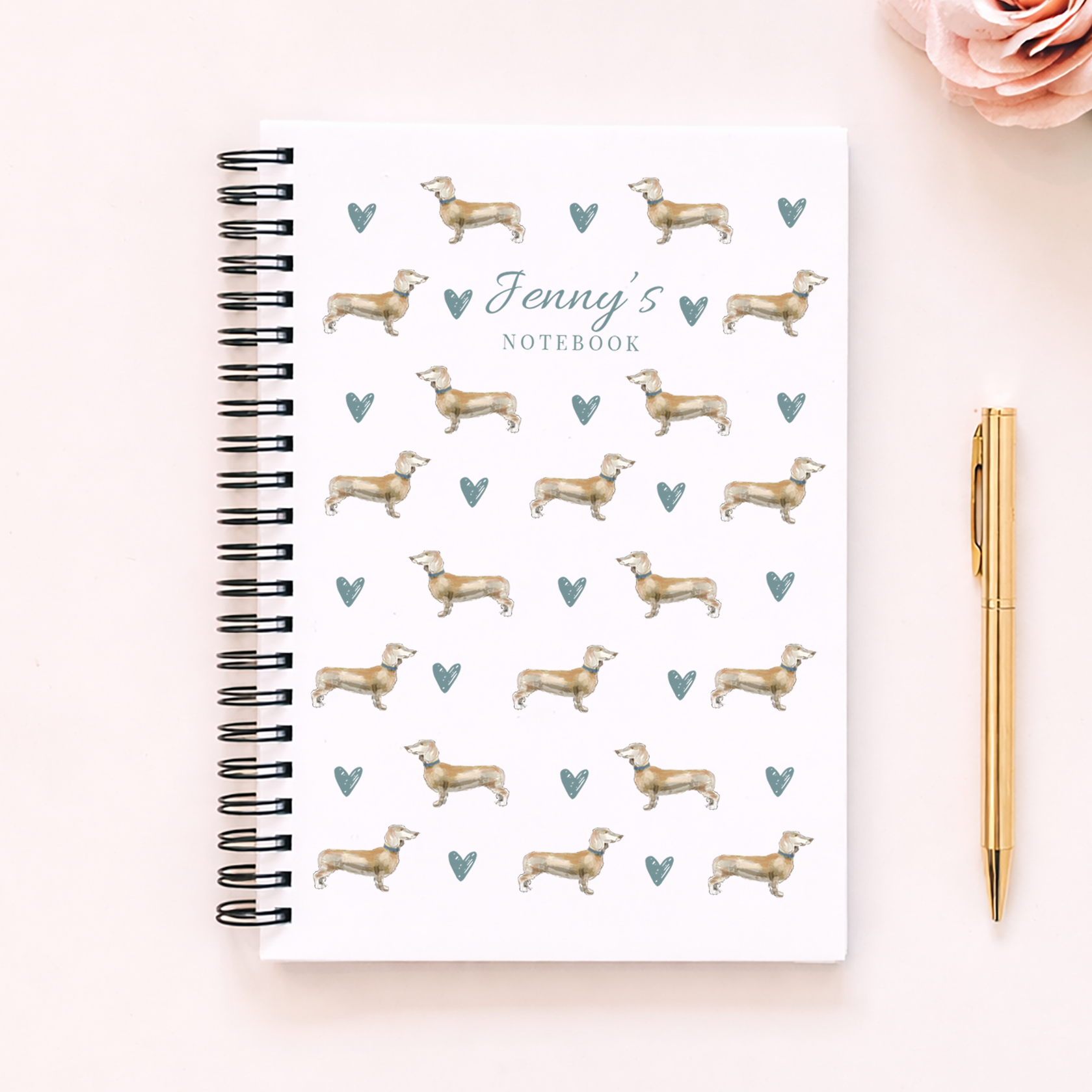 Personalised Dachshund Notebook