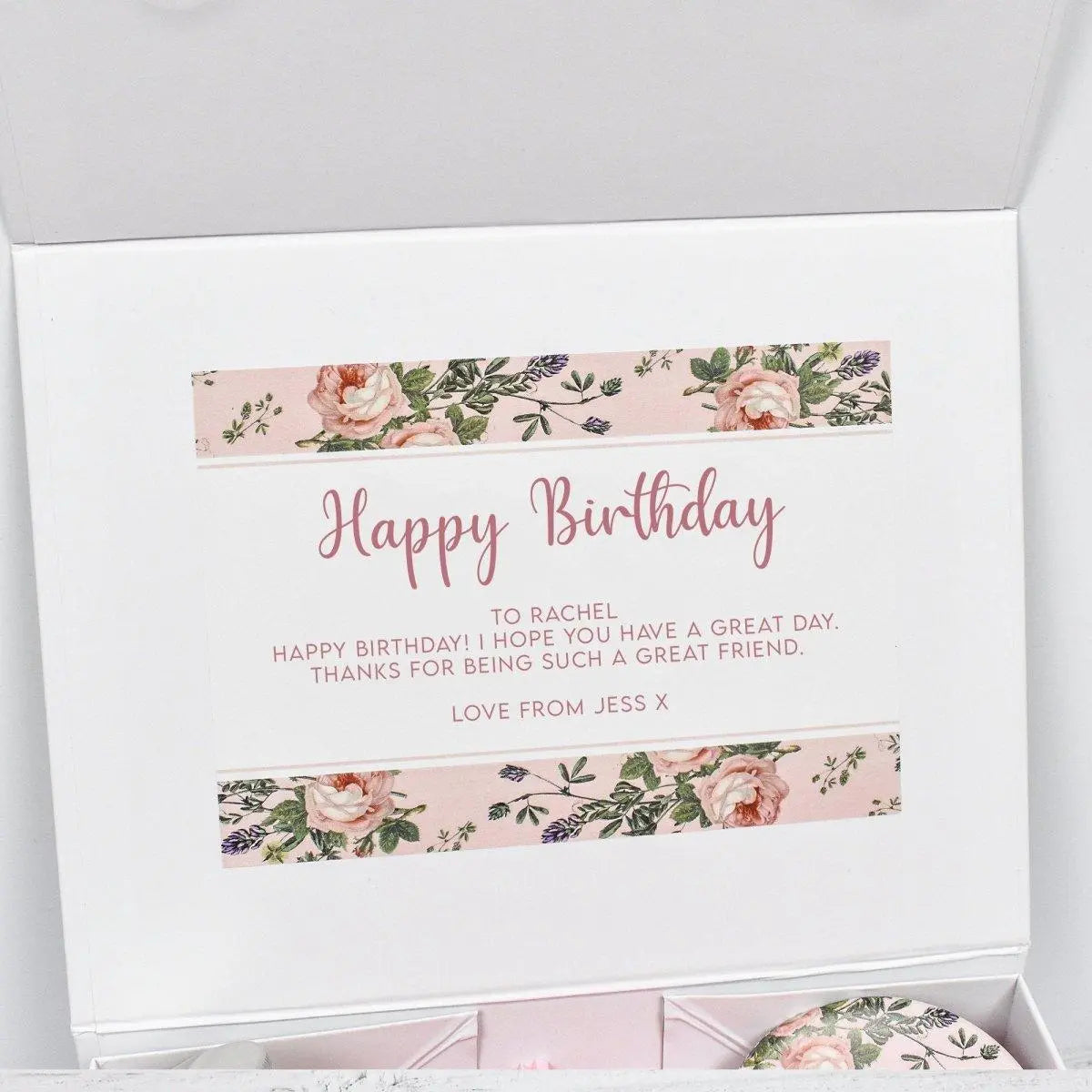 Happy Birthday Gift Box Filled, Rose Gold Best Friend Gift Box, Beauty Filled Gift Boxes, Spa Kits Box, Happy Birthday Gift, Boxed Gifts, - Amy Lucy