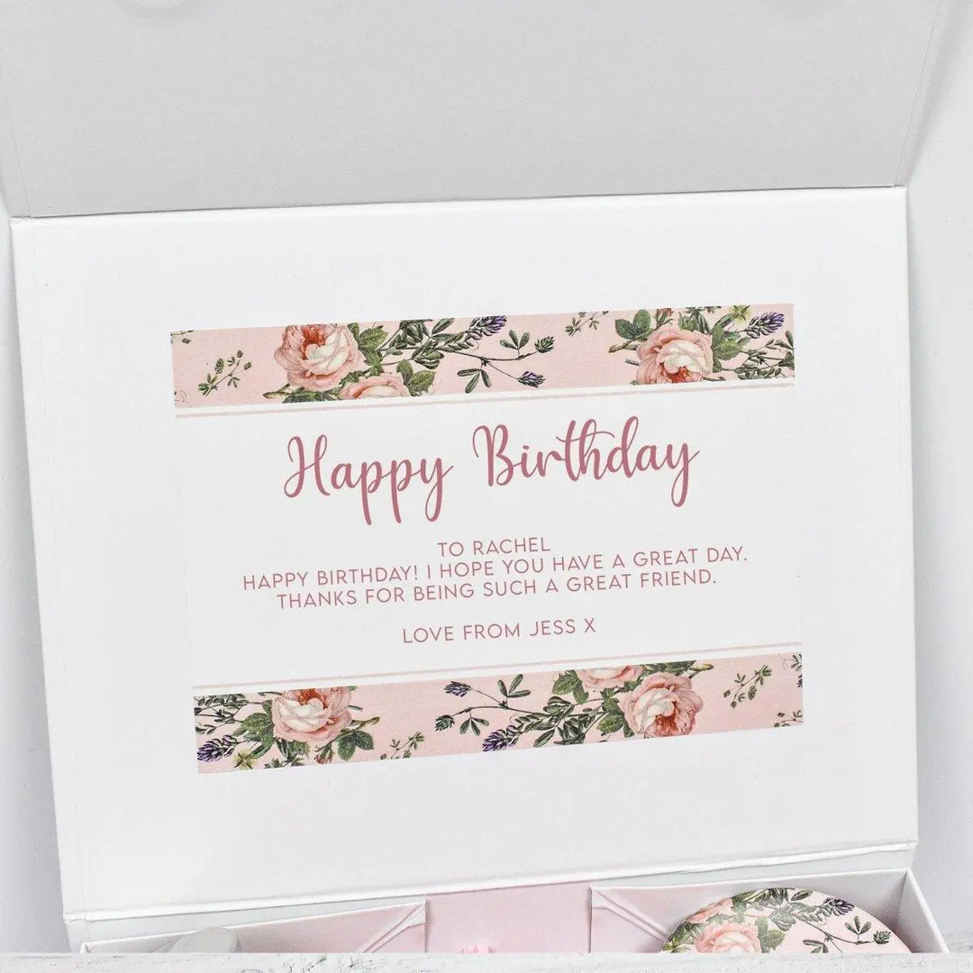 Happy Birthday Gift Box Filled, Rose Gold Best Friend Gift Box, Beauty Filled Gift Boxes, Spa Kits Box, Happy Birthday Gift, Boxed Gifts, - Amy Lucy