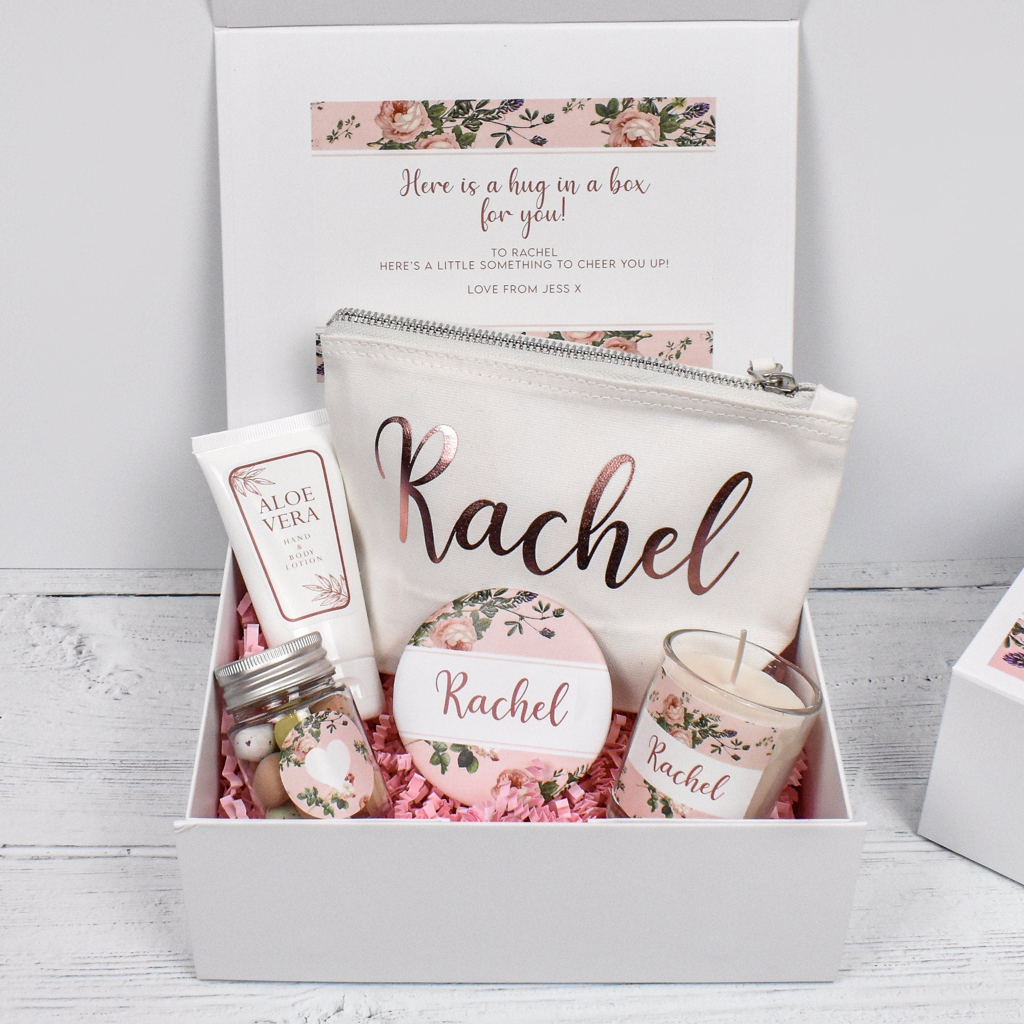 Happy Birthday Gift Box Filled, Rose Gold Best Friend Gift Box, Beauty Filled Gift Boxes, Spa Kits Box, Happy Birthday Gift, Boxed Gifts,