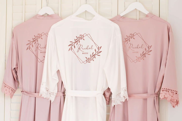 Personalised Bridesmaid Robe, Bride Maid of Honour Gown, Bridesmaid Robes Personalised, Bridal Robes, Bachelorette Robes, Bride Shower Robes