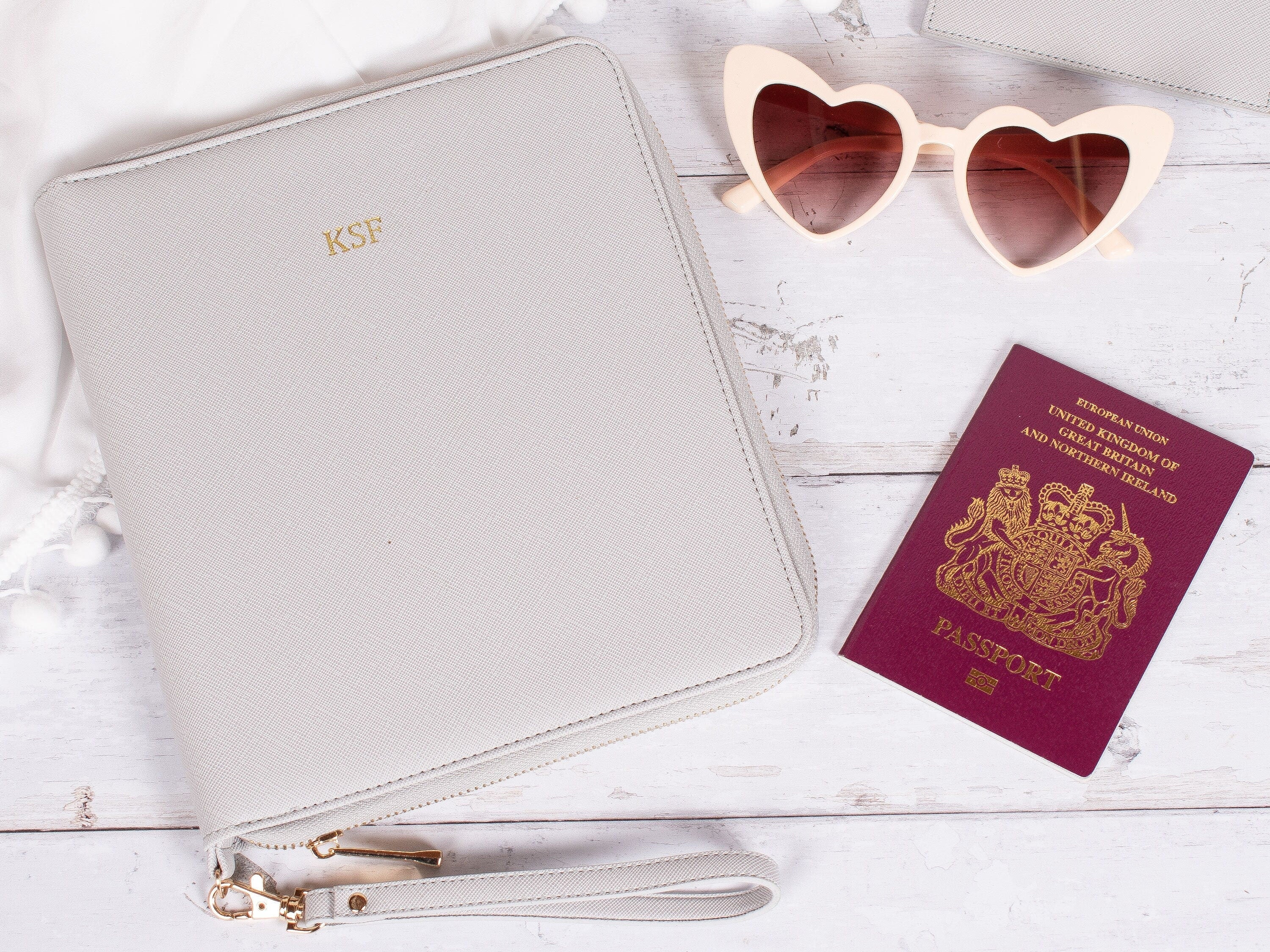 Personalised Travel Folder, Personalised Travel Set, Holiday Gift Set, Document Folder, Tech Organiser, Travel Wallet, Gift for Him