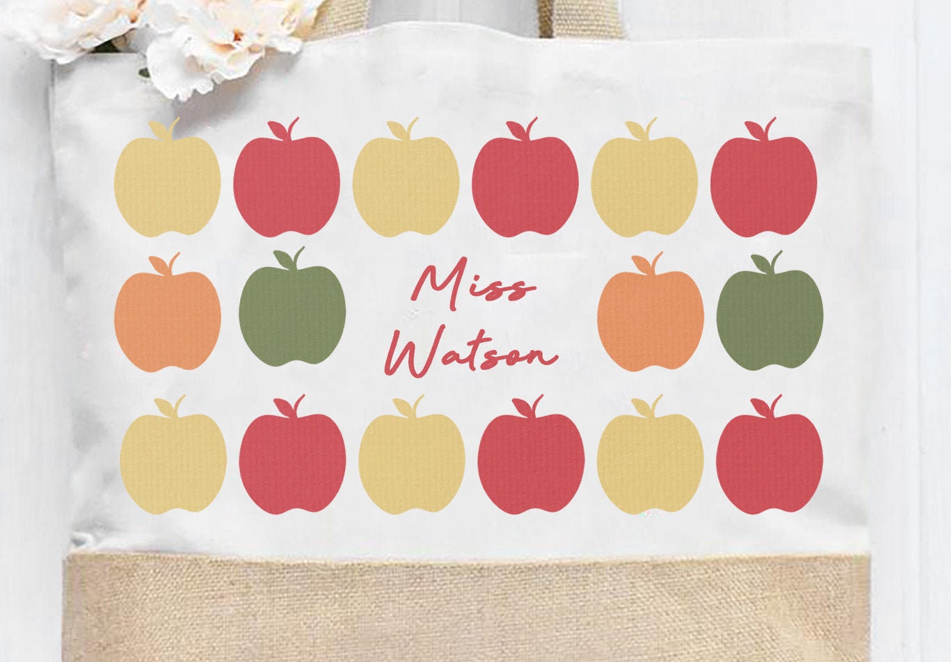 Personalised Teacher Tote Bag, Teacher Tote Bag, School Leaving Gift, Gift For Teacher, Teacher Gifts, Graduation Tote Bag Canvas, School