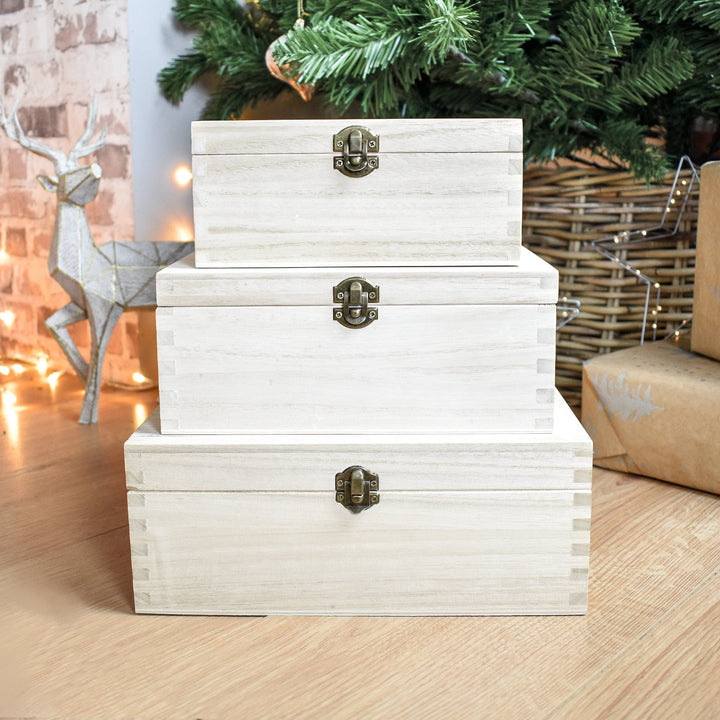 Personalised First Christmas Eve Box, Snowflake Christmas Eve  Box, Engraved First Christmas Eve Box, Wooden First Christmas Box, Engraved