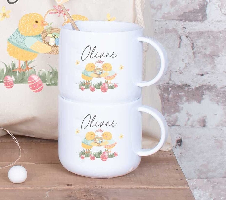 Personalised Easter Sack, Personalised Easter Bag, Child's Storage Bag, Easter Egg Hunt Gift Bag, Easter Mug, Child Mug