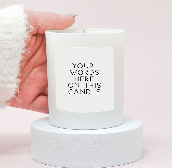 Your words Here Candle, Company Candle, Custom Candle, Any Text Candle, Personalised Your Name Candle, Your Logo, Chosen Text any Colour