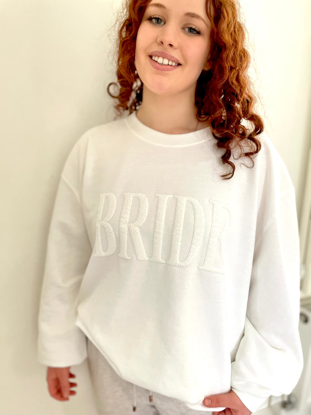 Embossed Bride Sweatshirt, Bride Groom Jumper, Wifey Hubby Sweatshirt, Mr and Mrs Matching Jumpers Wedding Gift, Anniversary Gift, Lounge