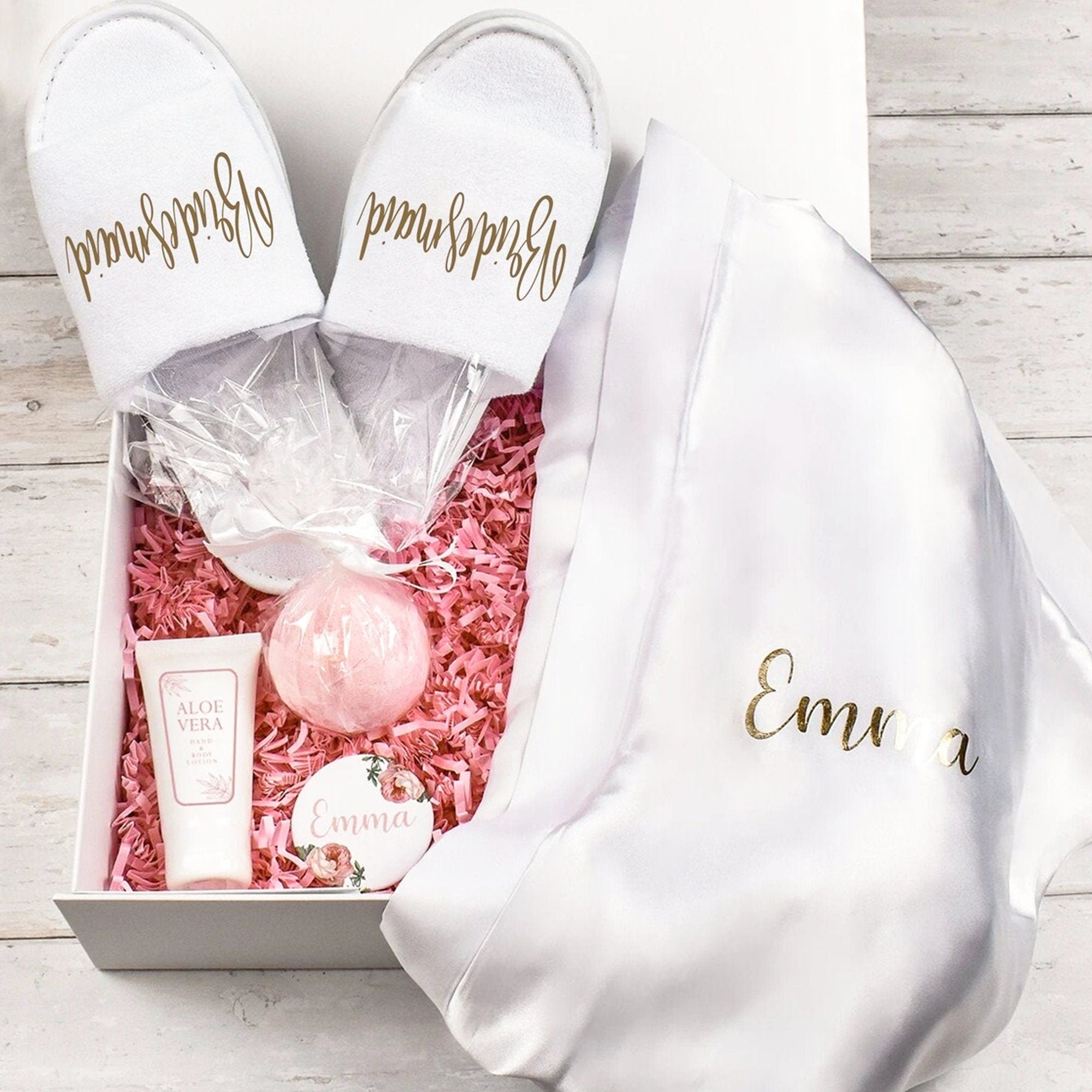 Personalised Bridesmaid Gift Box, Bridesmaid Filled Gift Box, Bridesmaid To Be Spa Box Set, Wedding Morning Bridesmaid Box Set Gift