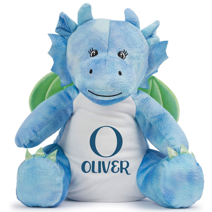 Personalised Dragon Teddy, New Baby Gift, Customised Plush Soft Toy, Your Name Teddy, Cuddly Toy, Girls and Boys Dragon Teddy, Baby Shower