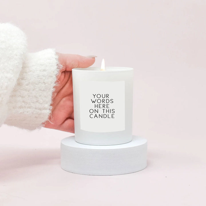 Your words Here Candle, Company Candle, Custom Candle, Any Text Candle, Personalised Your Name Candle, Your Logo, Chosen Text any Colour