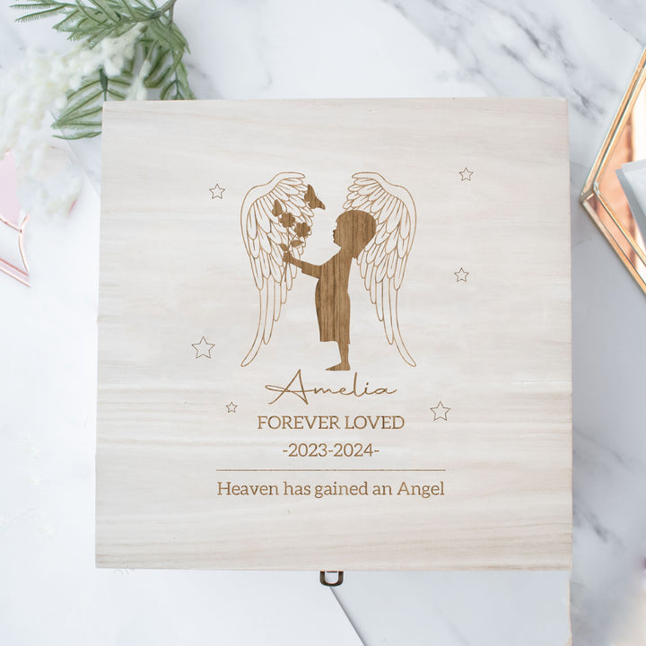 Personalised Baby Loss Box, Loss Baby Memory Box, Remembrance Keepsake Box, In Memory Box, Engraved Wood Box, Special Memories Baby Box