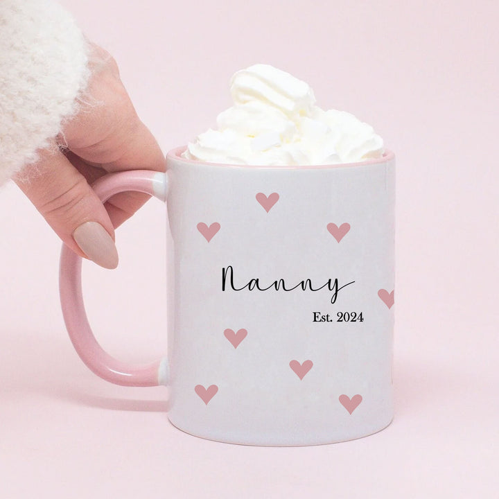 Personalised New Baby Announcement, New Nanny Mug, Grandma Mug, New Nanny Gift, Mother's Day Gift as Nanny, Mother's Day Mug, For Mum