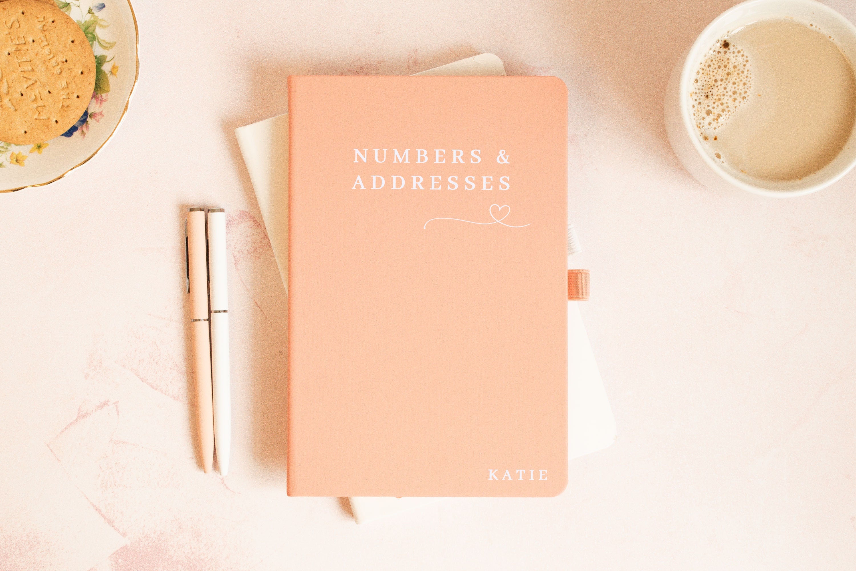 Personalised Numbers and Addresses Notebook, Numbers and Address Book, Address Book, Numbers Address Diary, Numbers Book, Personal Organiser